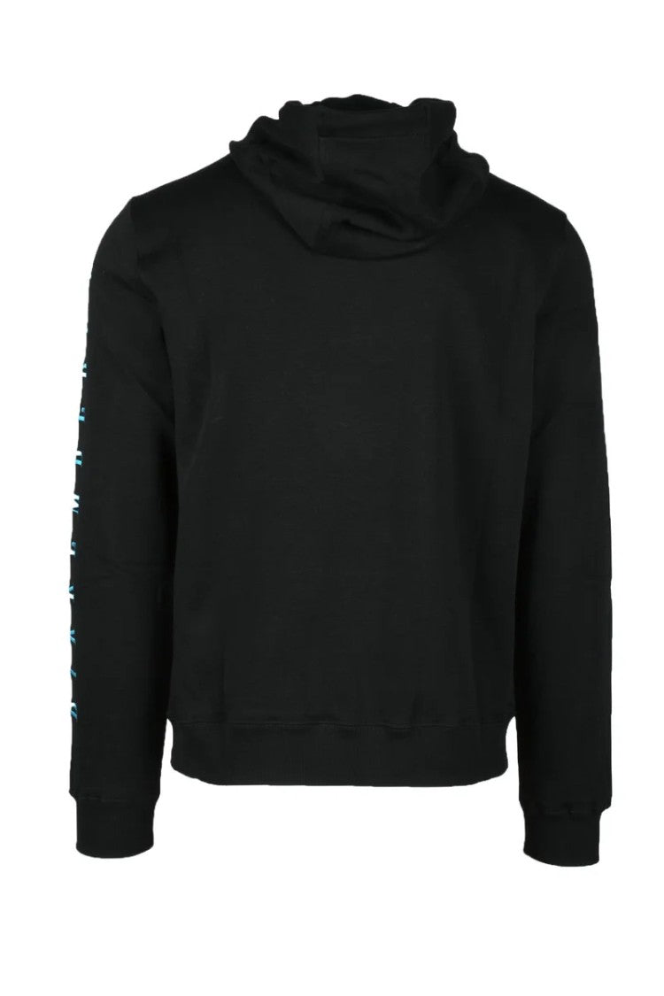 Bikkembergs Black Graphic Cotton Sweatshirt