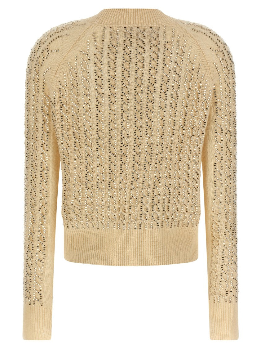 Ermanno Scervino Baguette Studded Sweater