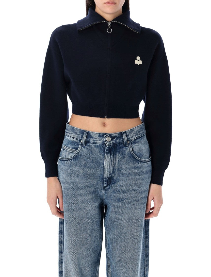 Isabel Marant Étoile Oxane Zip Cropped Cardigan