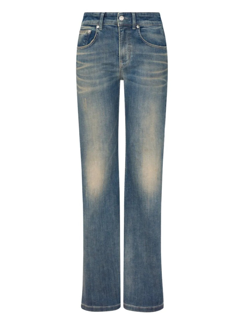 Moschino Flared Vintage Wash Moschino Denim Pants