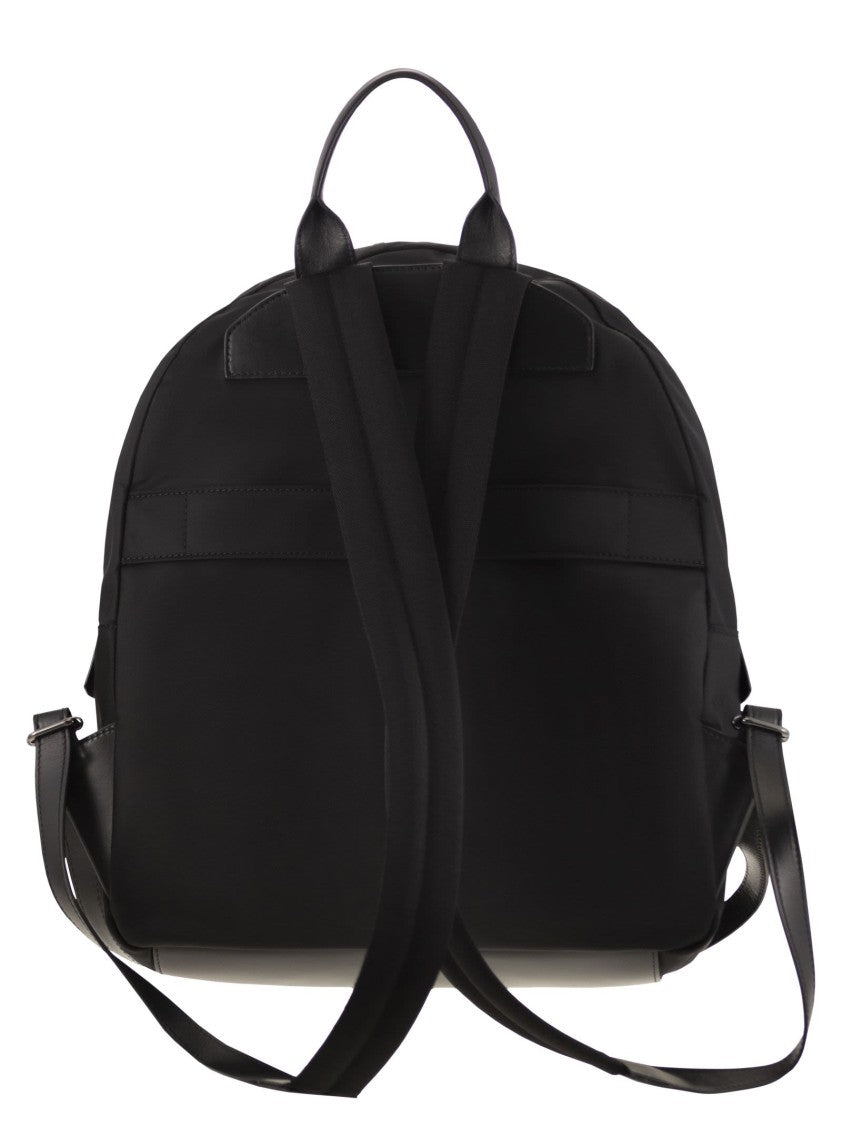 Kiton Technical Fabric Backpack With Logo