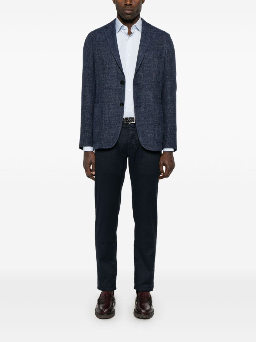 Jacob Cohen Classic Denim Jeans With Button And Zip Closure