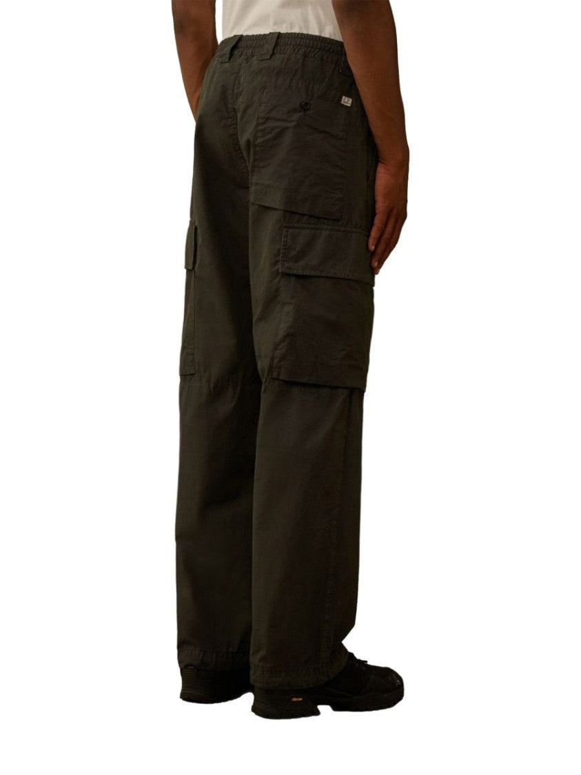 C.P. Company Black Cotton Cargo Loose Sweatpants