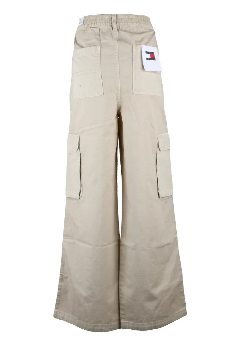 Tommy Jeans Wide-Leg Cargo Pants With Functional Patch Pockets