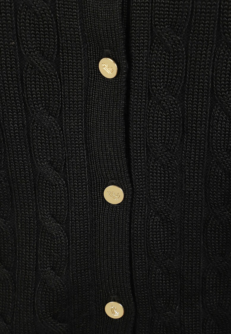 Lauren Cable-Knit Cotton-Viscose Cardigan