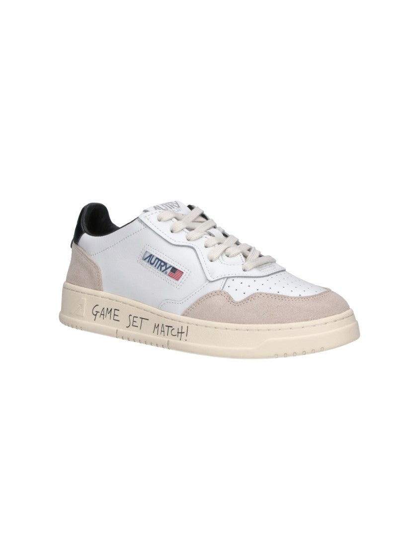 Autry White Medalist Calf Leather Sneakers