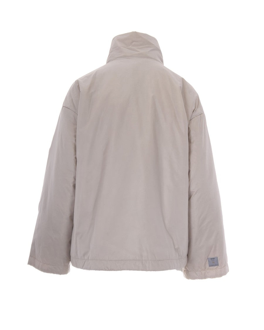 Max Mara Short Padded Jacket With Logo Ribbon Drawstring