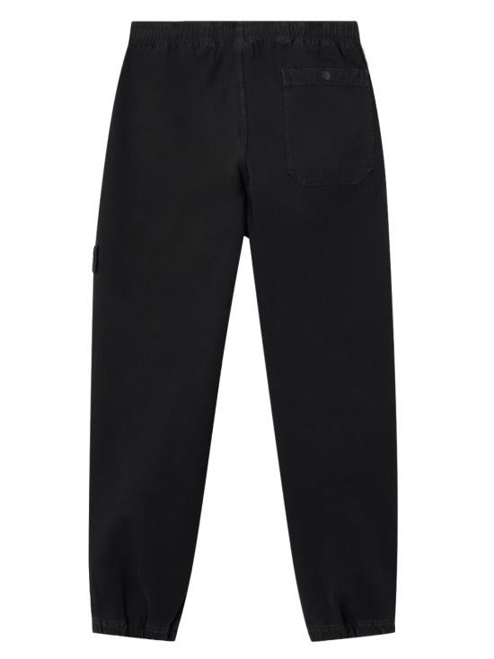 Stone Island Panama Cotton Loose-Fit Jogger Pants With Vintage Effect