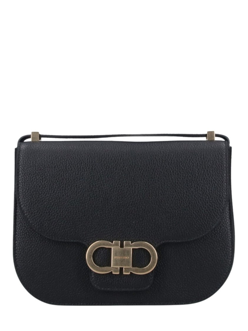 Ferragamo Double G Fl Structured Shoulder Bag