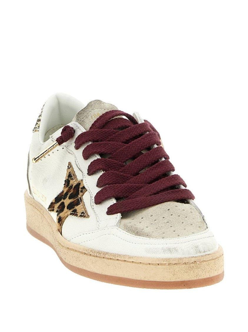 Golden Goose Low-Top Sneakers With Metallic Silk