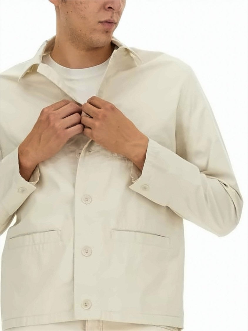 A.P.C. Light Beige Jacket With Classic Collar