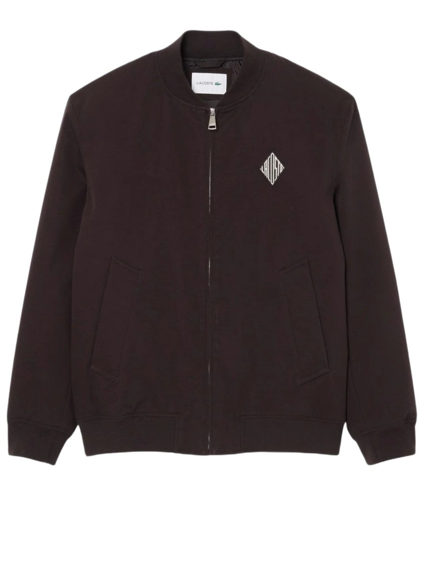 Lacoste Refined Waterproof Bomber Jacket With Technical Details