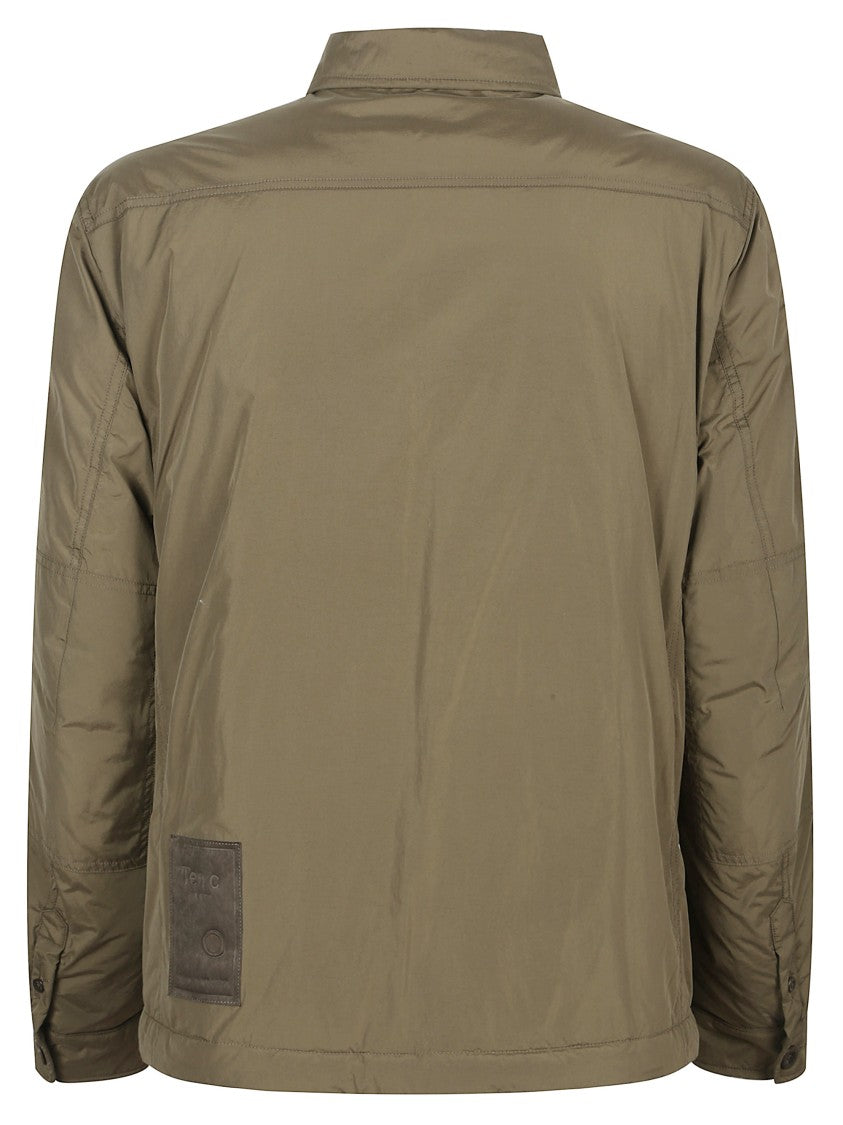 Ten C Front Zip Mid Layer Jacket With Chest Pockets