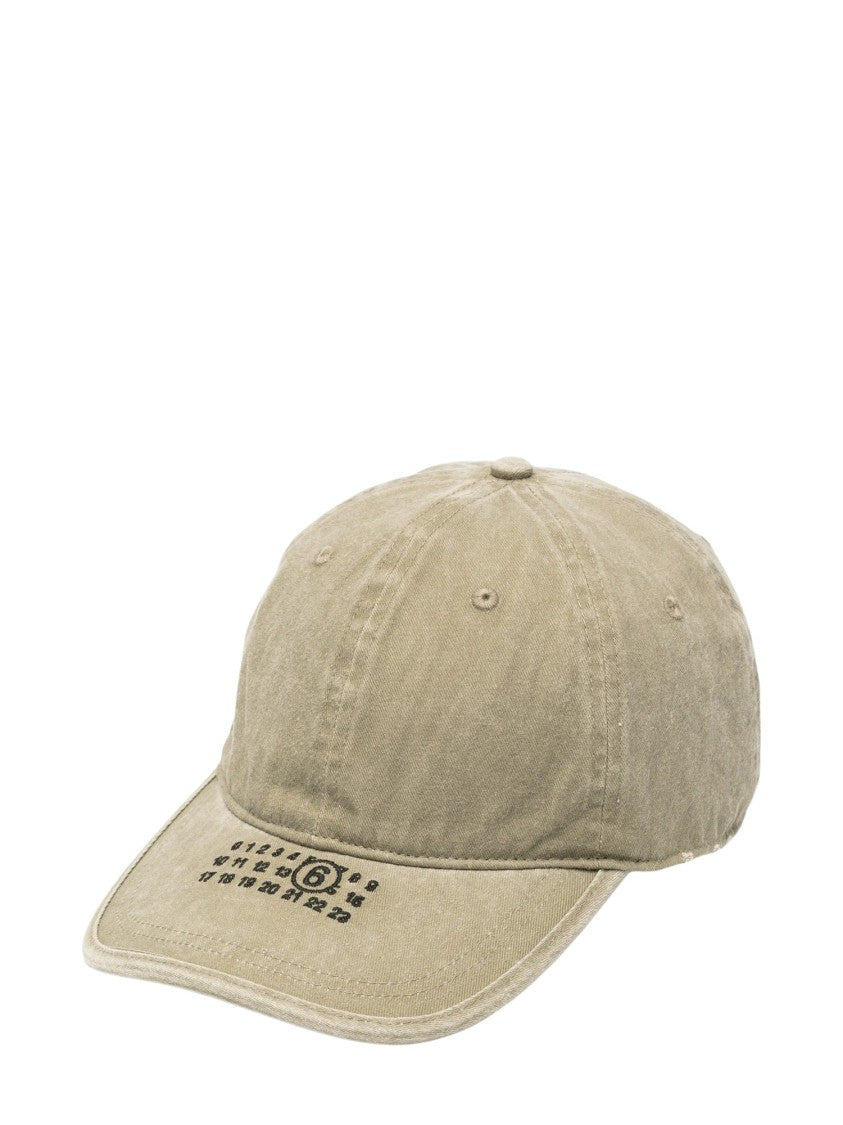 Mm6 By Maison Margiela Logo-Embroidered Distressed Cotton Hat