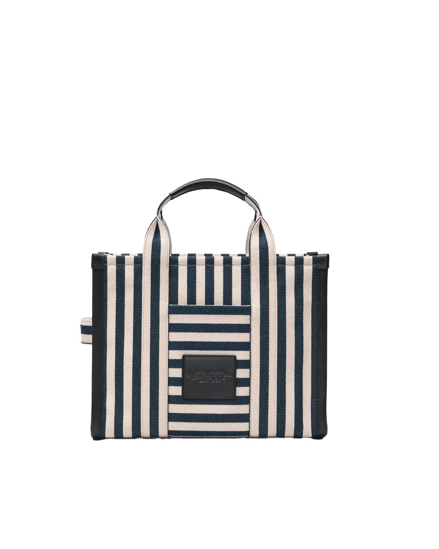 Marc Jacobs Stripe Canvas Cotton-Blend Tote Bag
