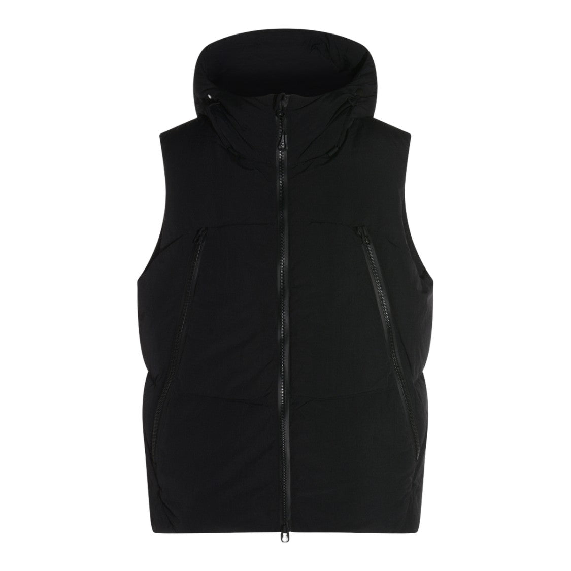 Jg1 Padded Black Vest With High Collar