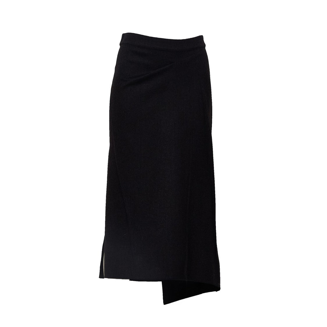 Victoria Beckham Pressed Flannel Fit-And-Flare Midi Skirt