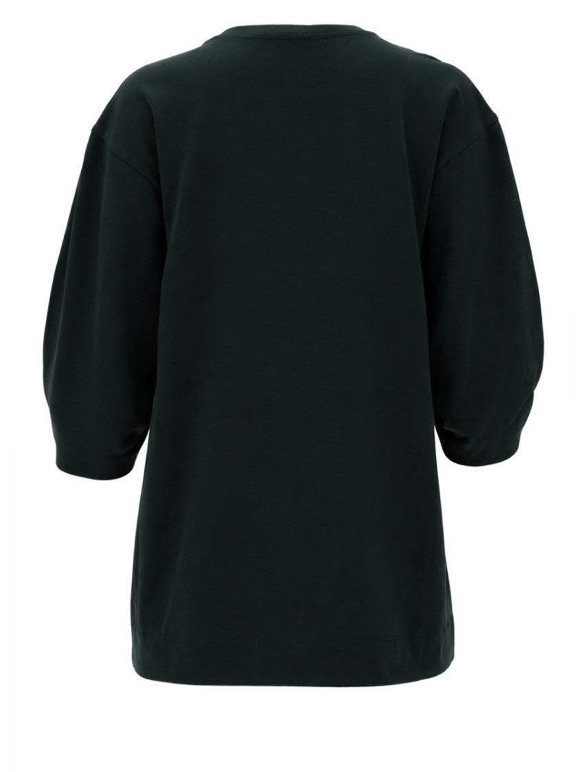 Dries Van Noten Cotton Voluminous Ruched Short Sleeve T-Shirt