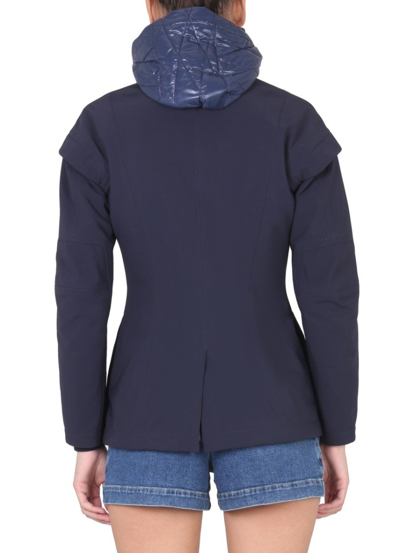 K-Way Short Zippered Windbreaker With Structured Fit