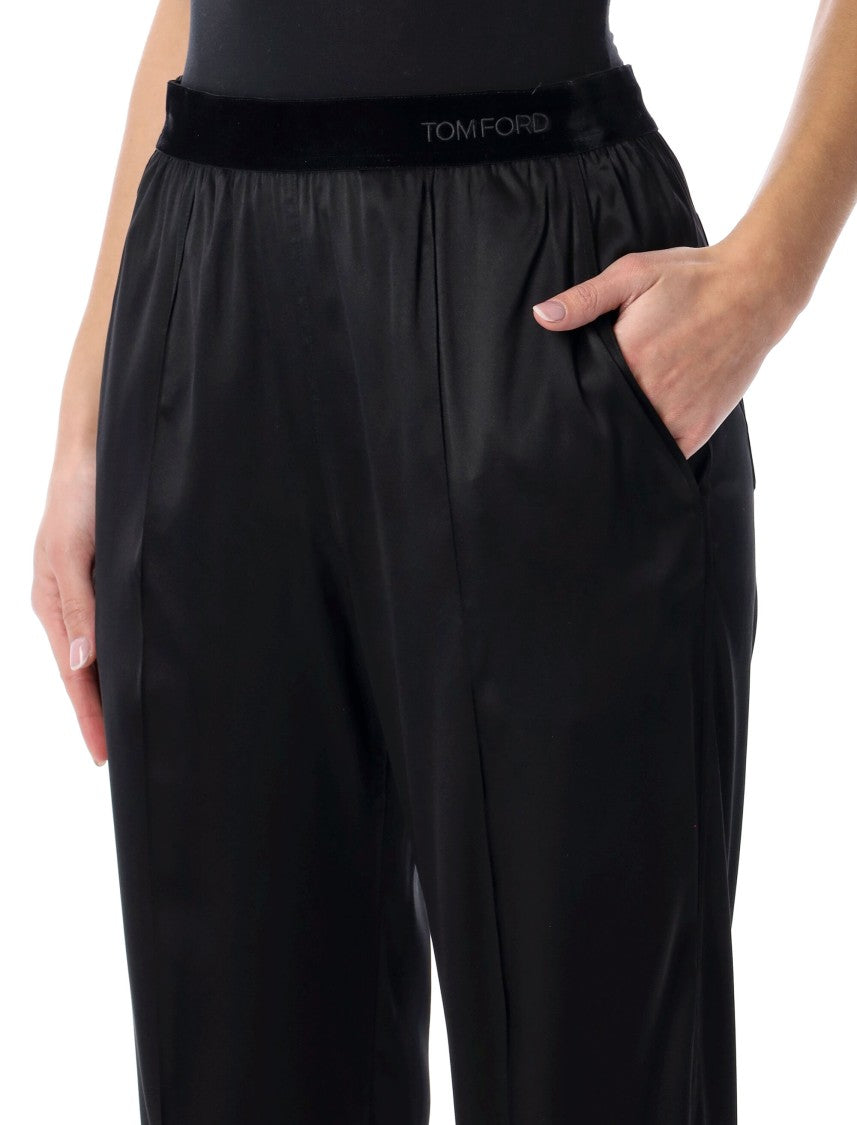 Tom Ford Pj Stretch Silk Satin Pants