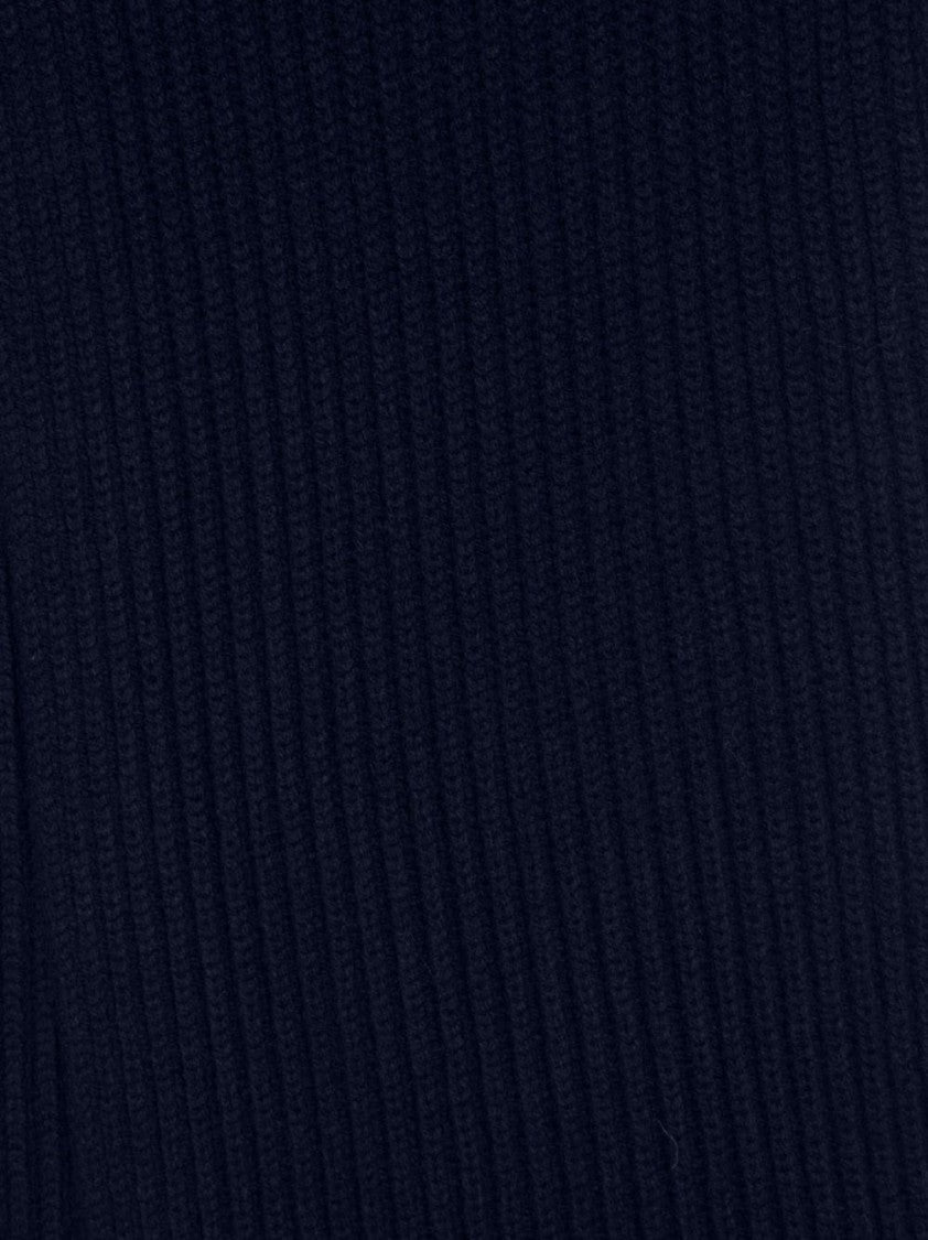 Kenzo Ribbed Wool Scarf In Striking Blue