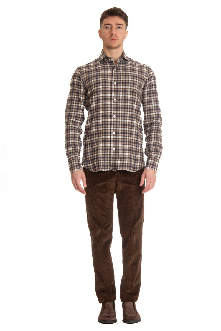 Barba Dandylife Check Print Shirt
