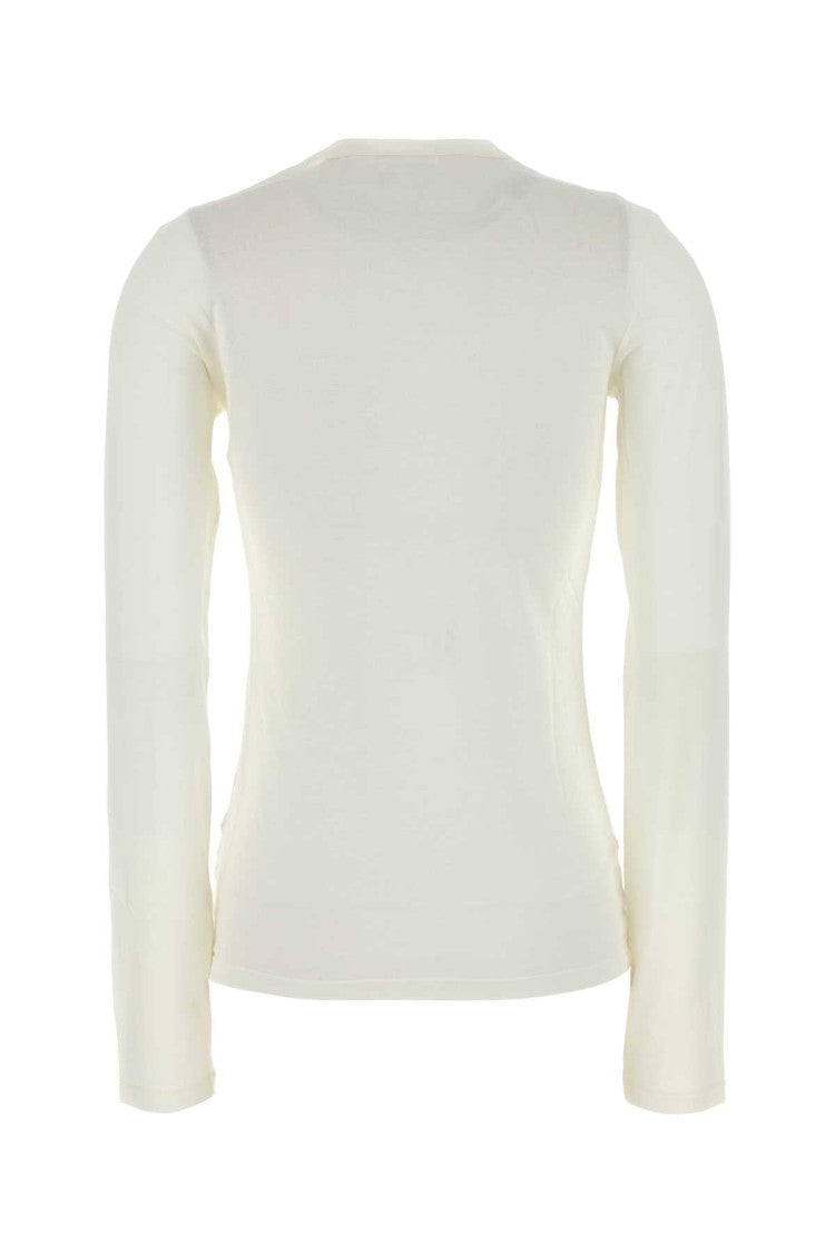Jil Sander White Cotton T-Shirt