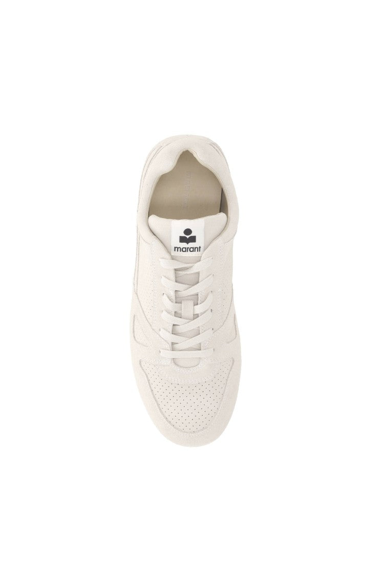 Isabel Marant Sennyh Perforated Suede Low-Top Sneakers