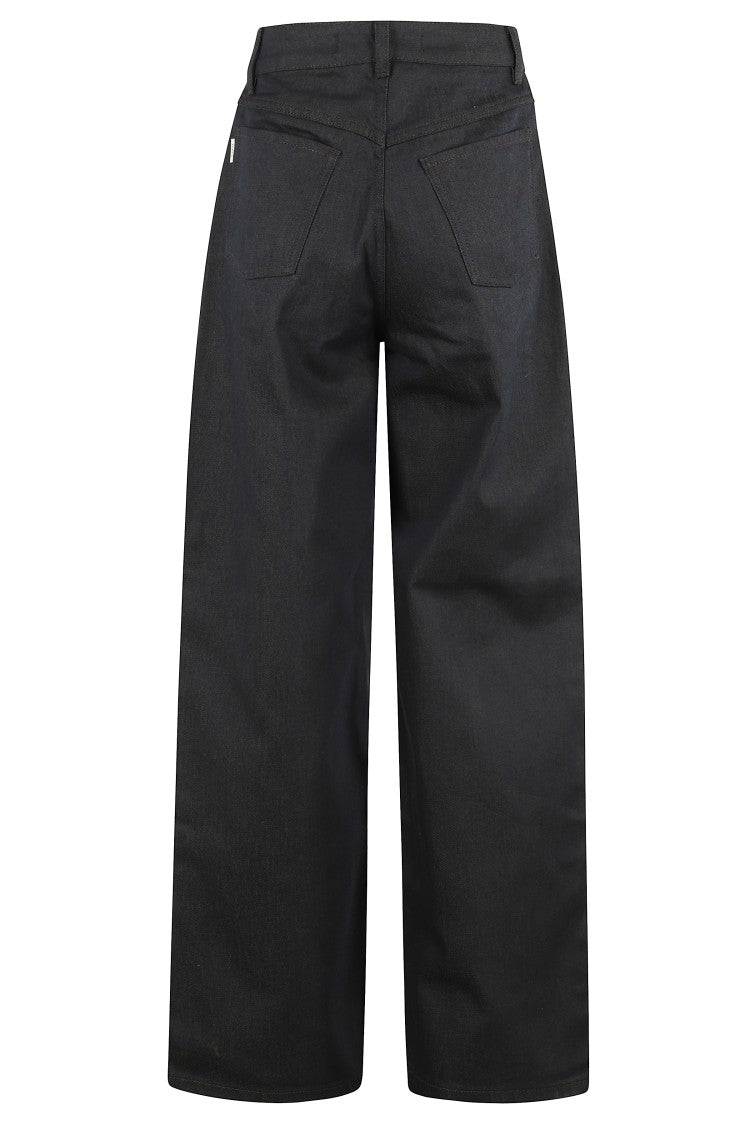 Remain Espresso Cocoon Denim Pants With Hidden Closure