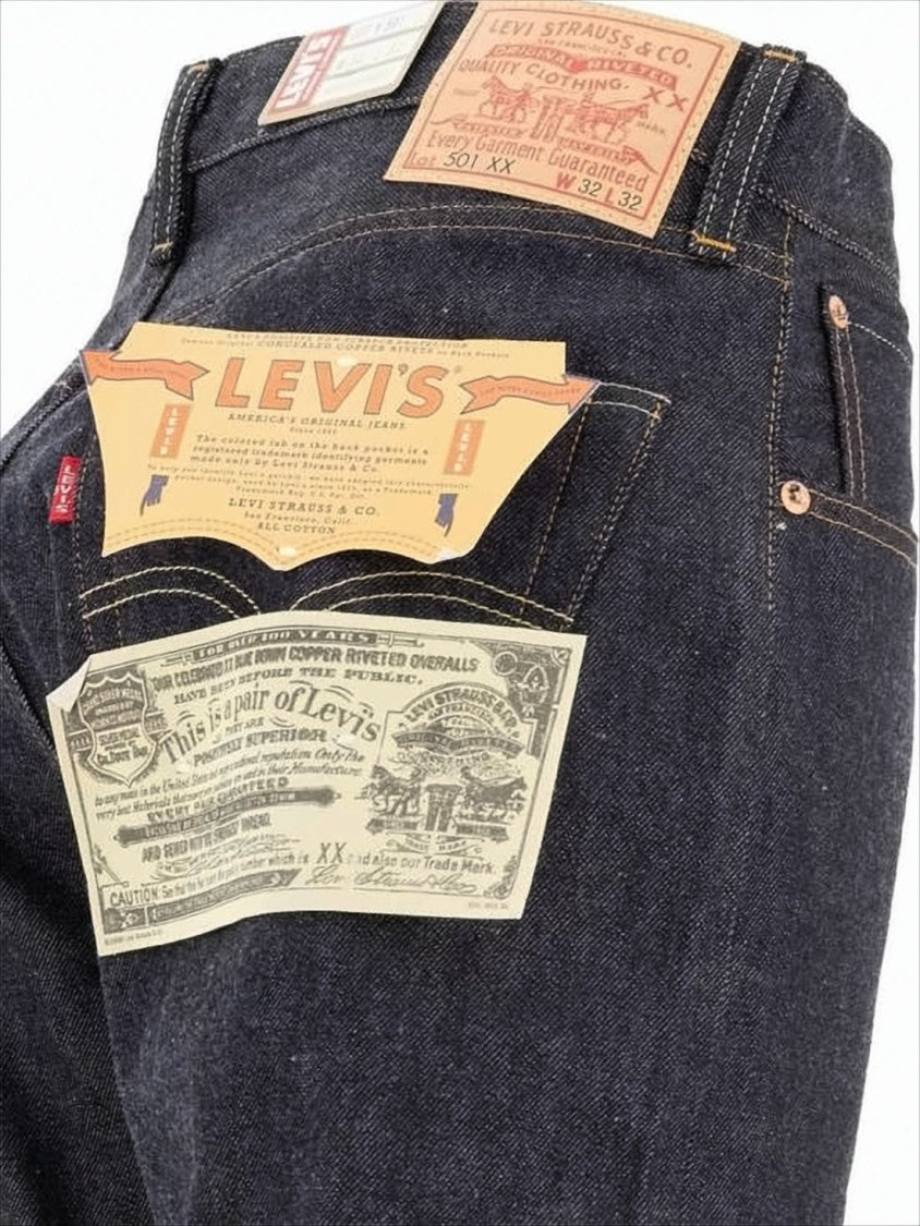 Levi's Straight-Leg Dark Indigo Denim Pants