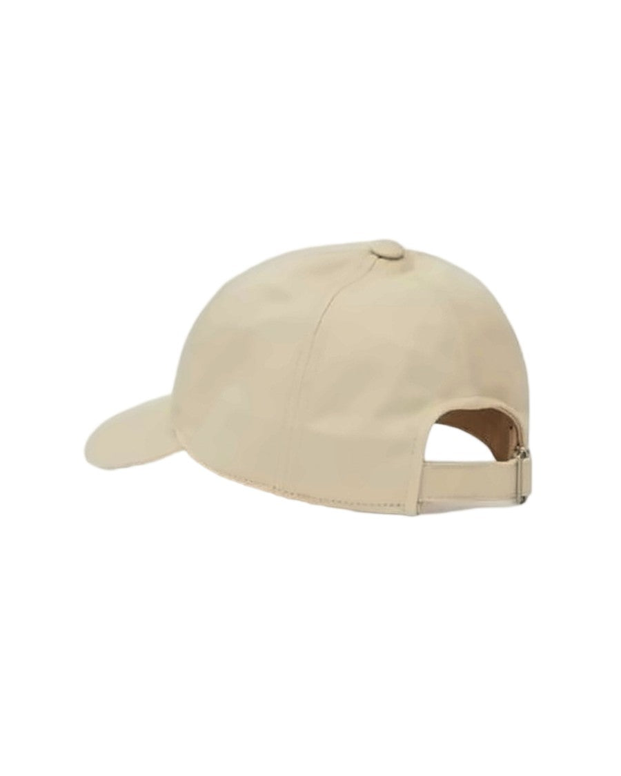 Isabel Marant Beige Cotton Baseball Cap With Embroidered Logo