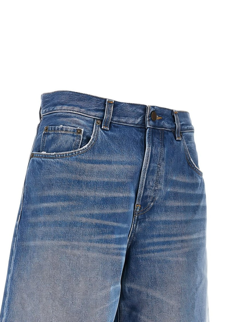 Haikure Blue Classic Five-Pocket Denim Shorts