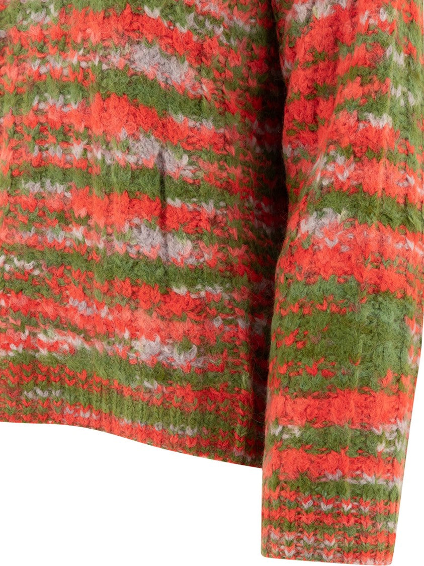 Bode Striped Alpaca And Merino Wool Blend Knitwear