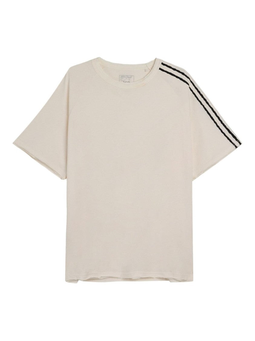 Y-3 Loose-Fit Cotton T-Shirt With Parallel Stripe Detail