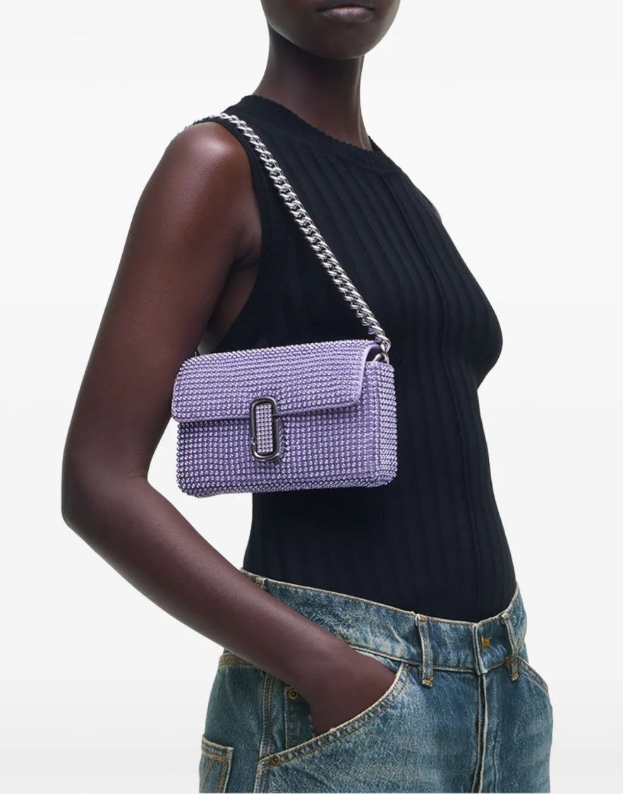 Marc Jacobs The Rhinestone J Marc Logo Mini Shoulder Bag