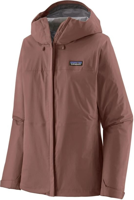 Patagonia Hooded Brown Jacket With Minimalist Design And Recycled Fabric