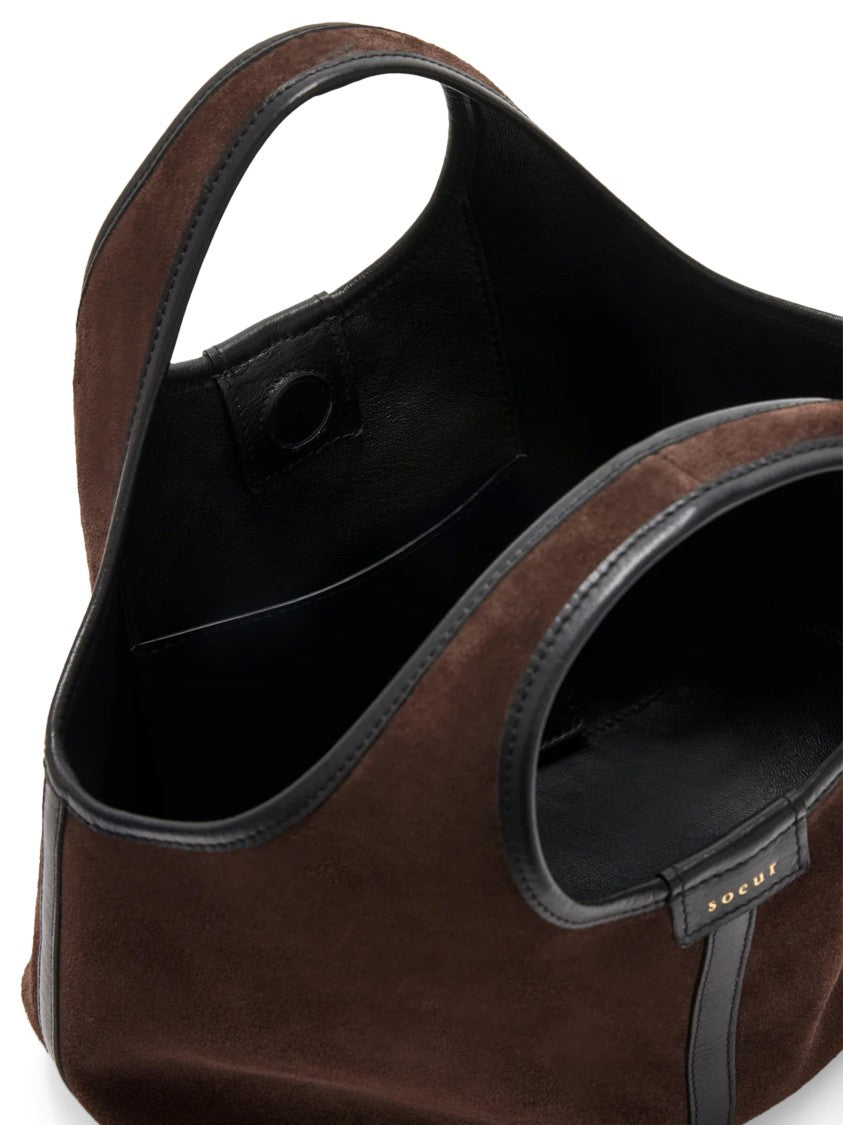 Soeur Mini Bag With Suede-Like Texture And Leather Trim