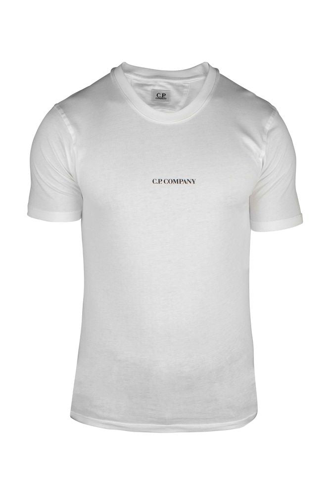C.P. Company Immaculate White T-Shirt With Signature Logo