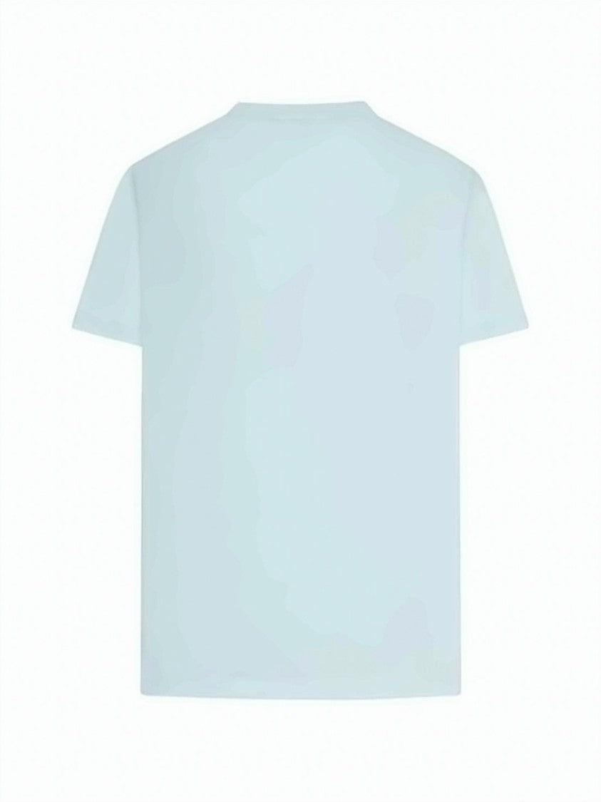Ganni Light Blue Graphic T-Shirt With Whimsical Fairy Design