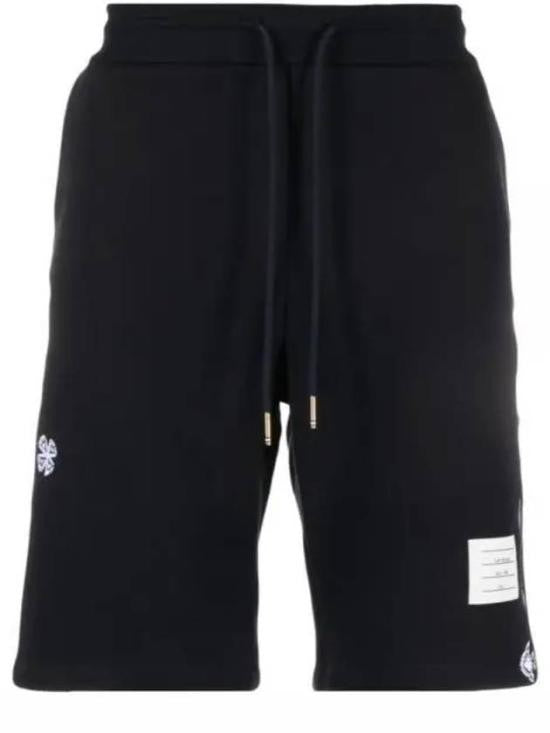 Thom Browne Relaxed Fit Black Shorts With Elastic Waistband And Drawstring