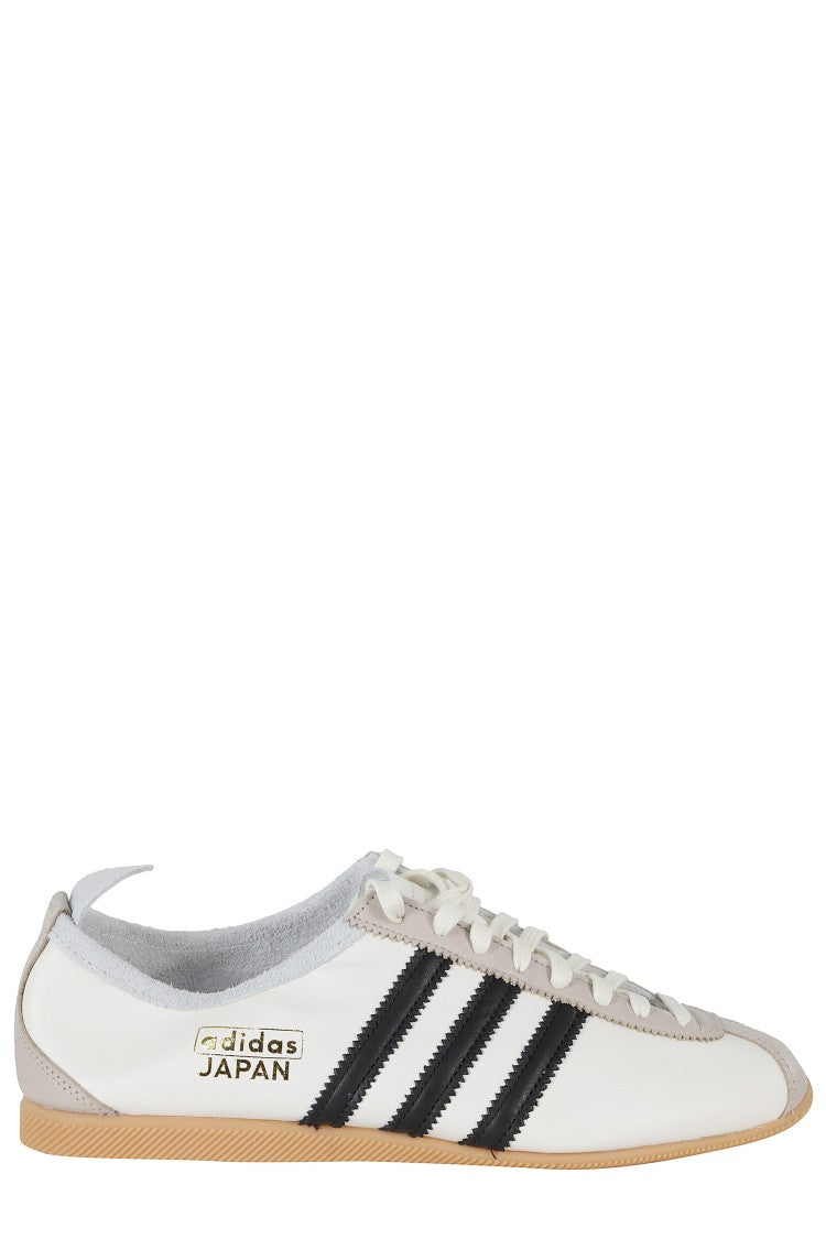 Adidas Originals White Japan Black Striped Side Design Leather Sneakers