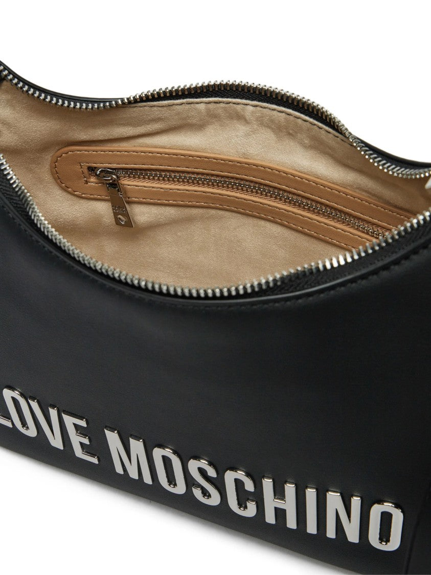 Moschino Logo Plaque Shoulder Bag