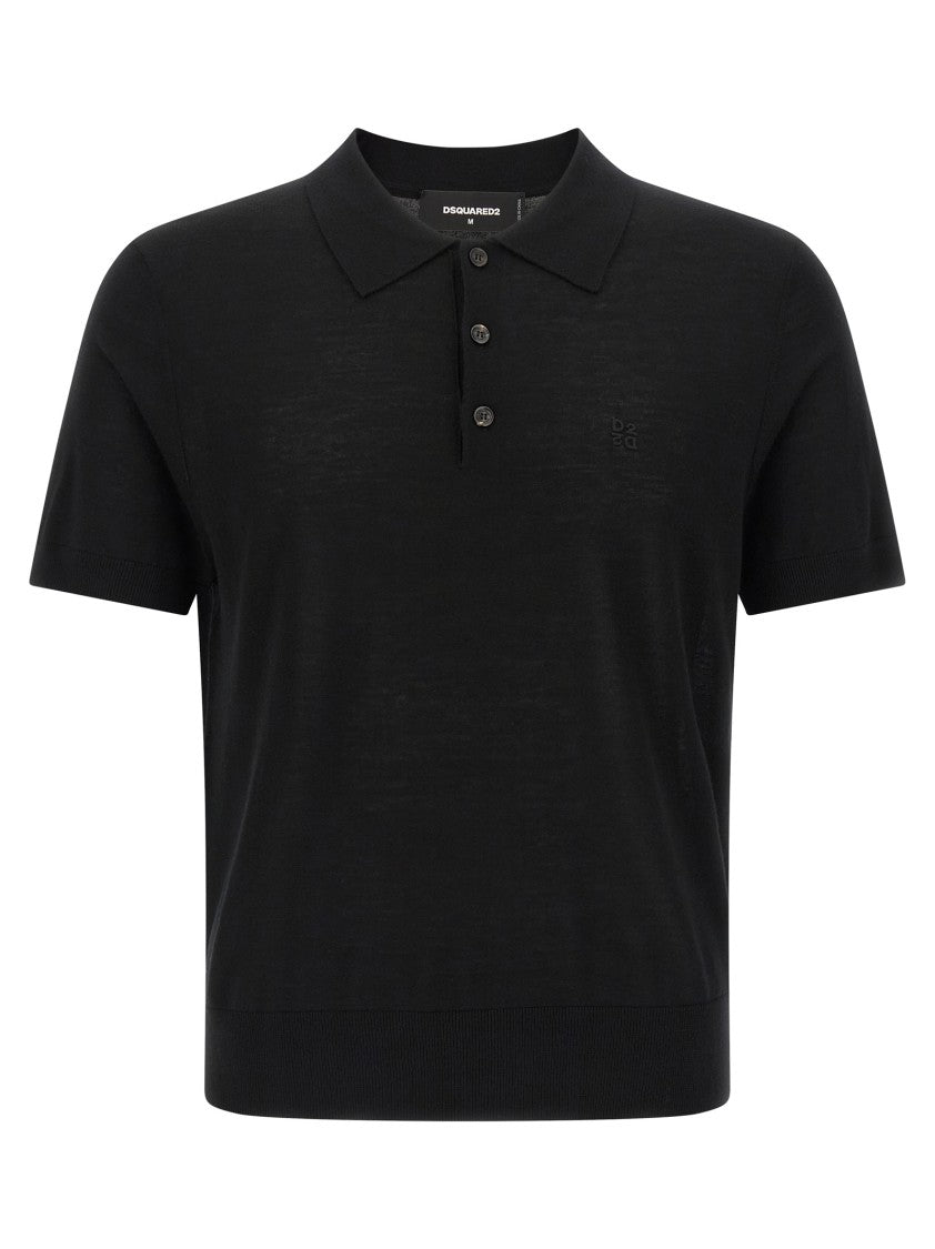 Dsquared2 Wool Polo Shirt