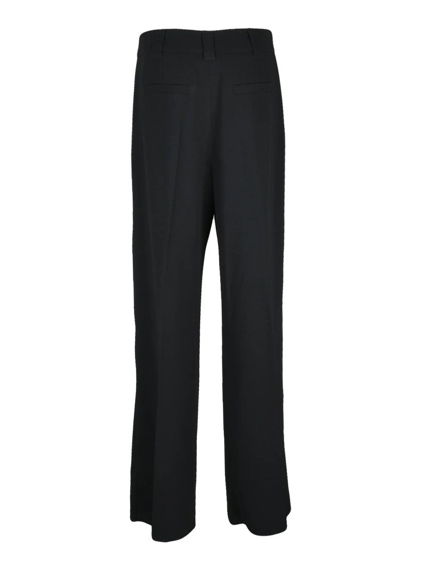 Marella Art.365 Fluid Drape Straight-Leg Trousers With High Waist