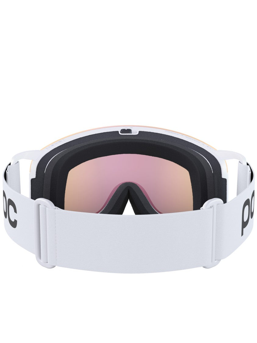 Poc White Nexal Wraparound Reflective Ski Goggle