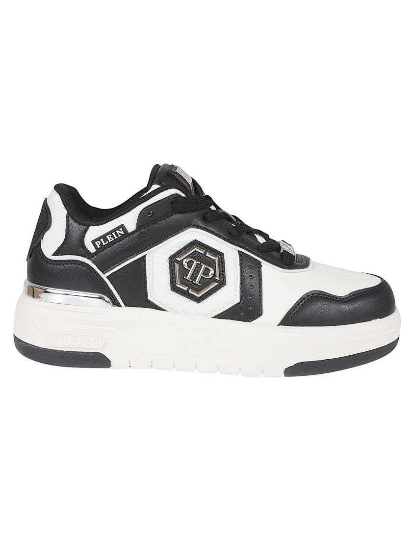 Philipp Plein Low-Top Sneakers With Metallic Emblem