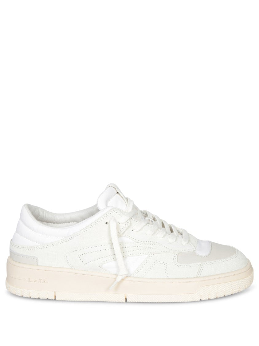 D.A.T.E White Leather Sneakers