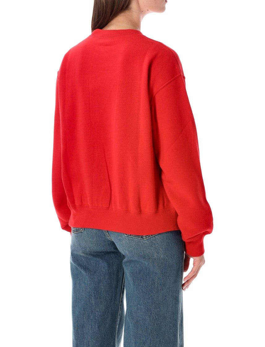 Polo Ralph Lauren Ribbed Crewneck Sweatshirt With Embroidered Logo