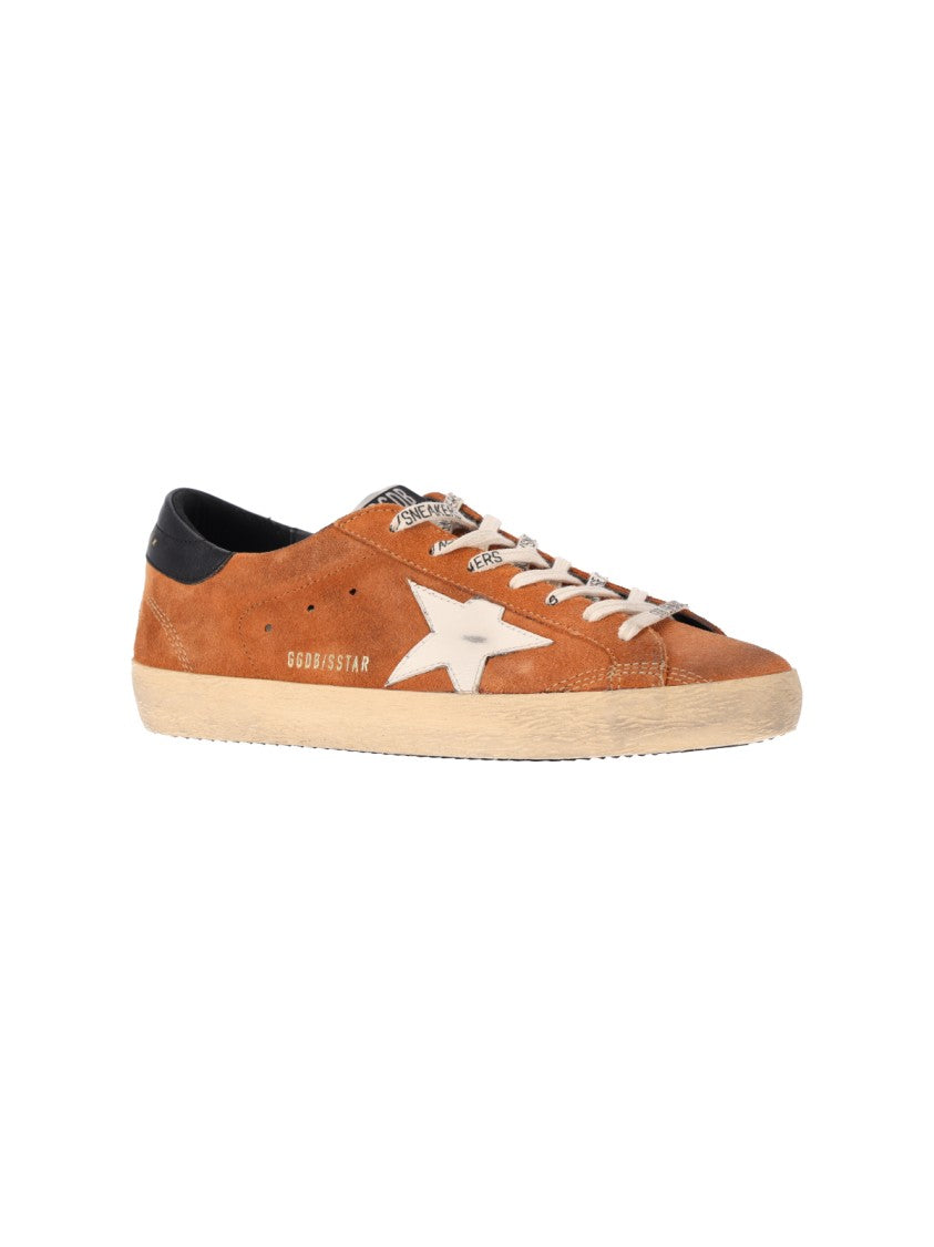 Golden Goose Brown Calf Suede Low-Top Sneakers
