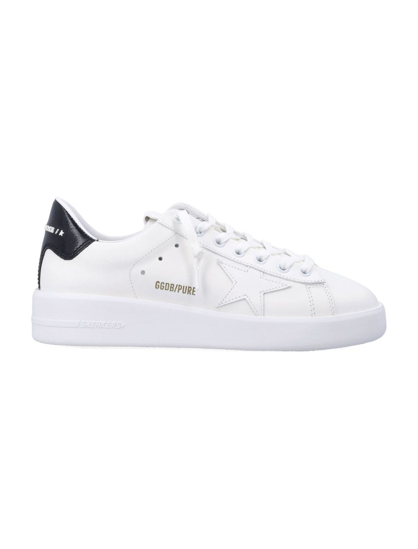 Golden Goose Pure Star White Leather Sneakers